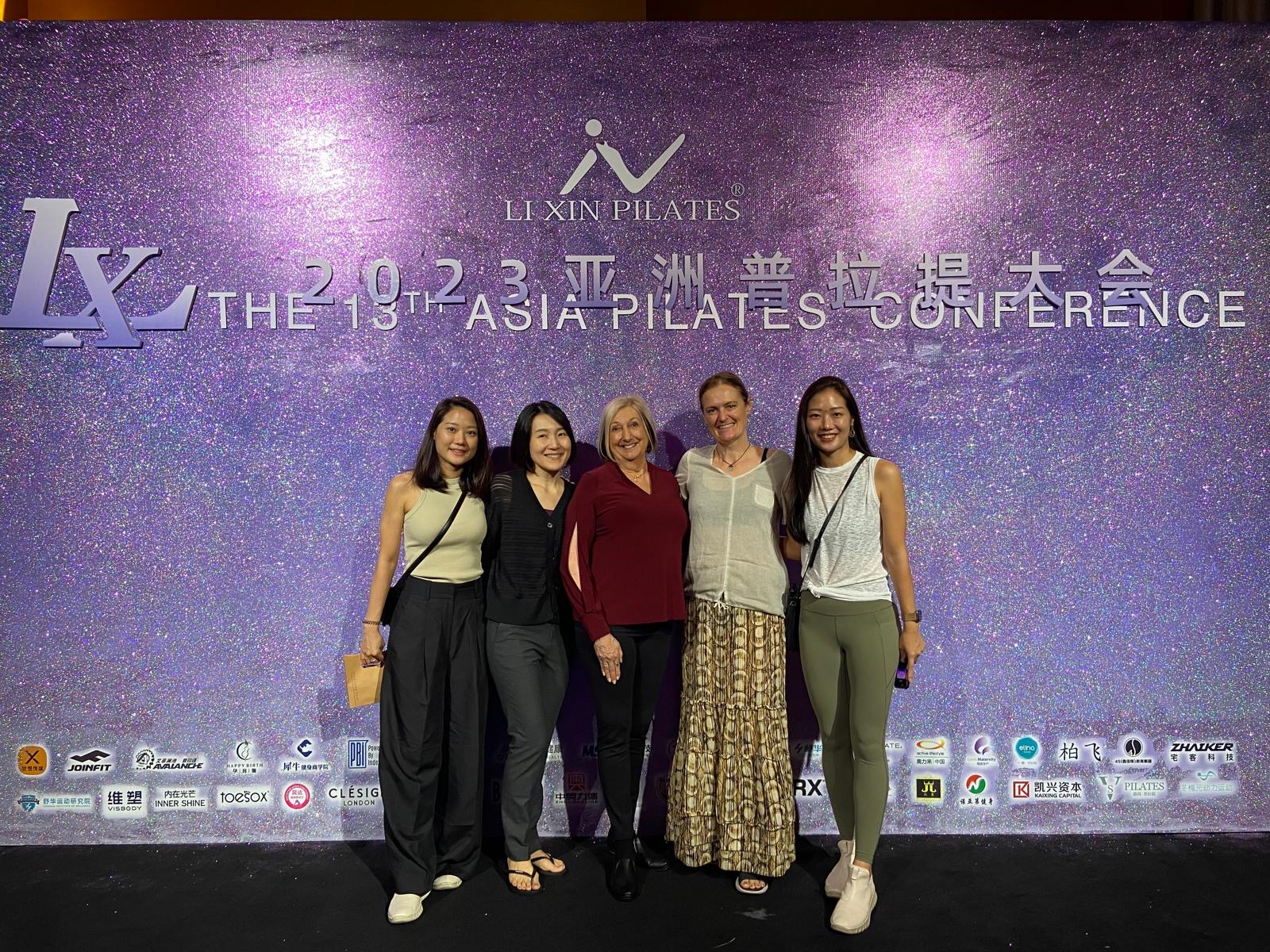 Murielle Pickard-Dellis at an international Pilates gathering